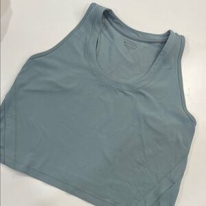 Athleta Light Slate Blue Racerback Crop Tank